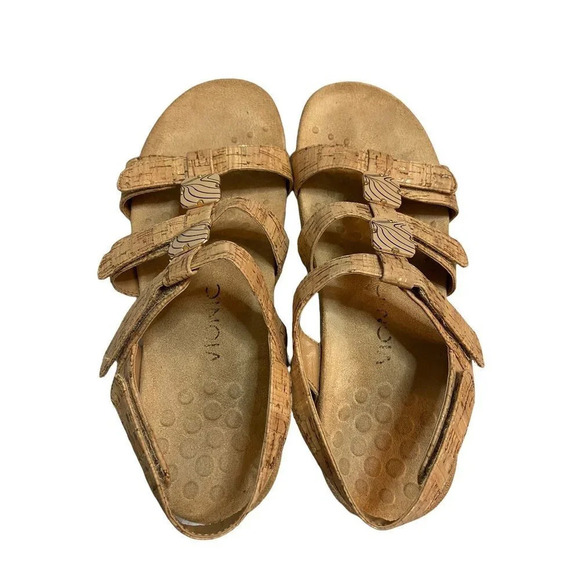 Vionic Amber Gold Cork Sandal- size 8 - Picture 7 of 8